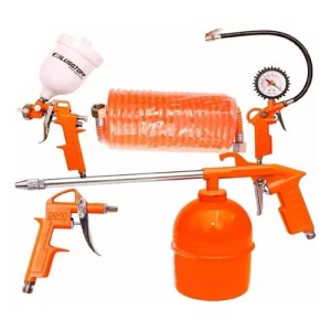 Juego Compresor Lüsqtoff Para Pintar - Kit 5 Piezas Color Negro