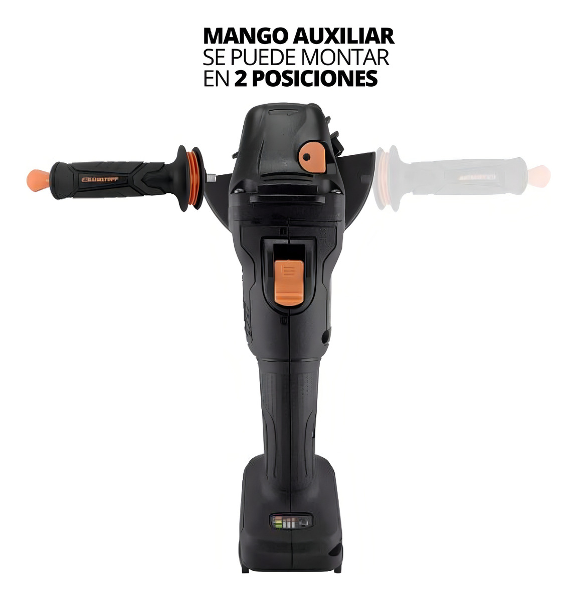 Amoladora Angular Inalambrica Lusqtoff Black Series 2 Bateri Color Negro Frecuencia 18 V - Imagen 5