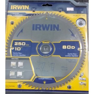 Sierra P/madera Irwin P/l C/widia 10 X 80d 15187