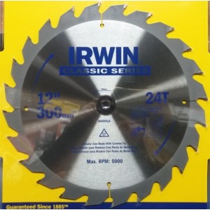 Disco Irwin 300mm 24 Dientes P/madera - Herracor