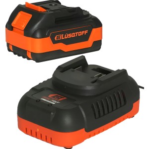Cargador Bateria Lusqtoff 54w 4 Ah Iron Volt Starter Kit 18v