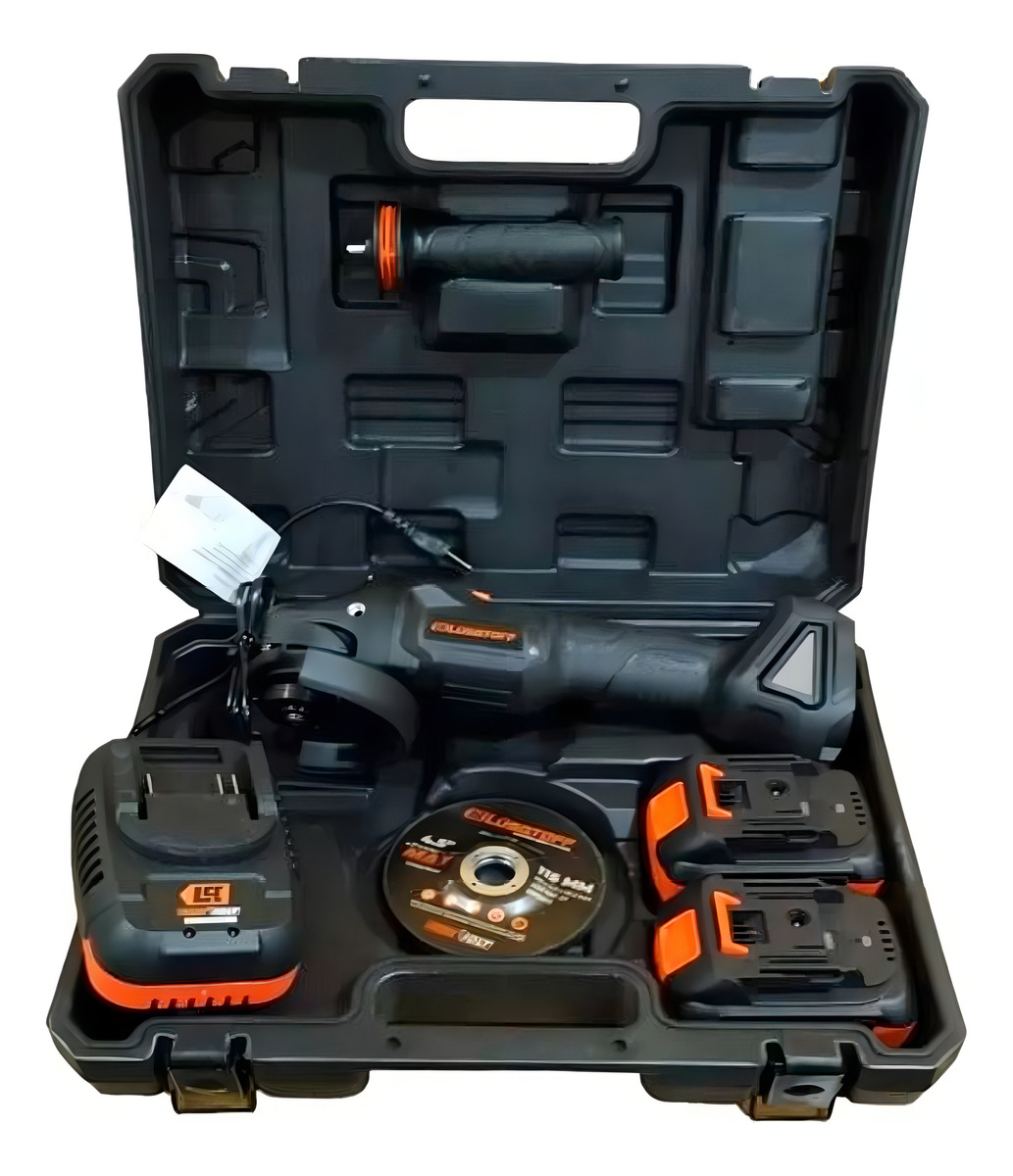 Amoladora Angular Inalambrica Lusqtoff Black Series 2 Bateri Color Negro Frecuencia 18 V - Imagen 3