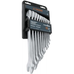 Llave Combinada Truper Juego 6 A 22 Mm 11p Est.plast Jc11m