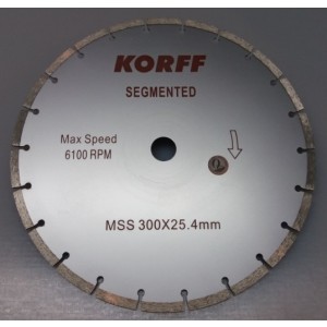 Disco Korff Segmentado 300mm X 25.4mm - Herracor