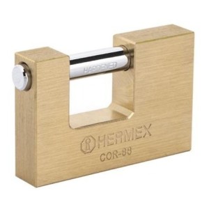 Candado Alta Seguridad Rectang. 88mm Hermex Cor-88 Herracor