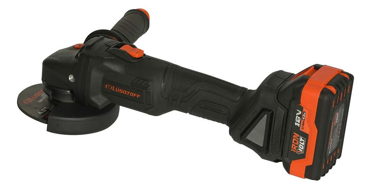 Amoladora Angular Inalambrica Lusqtoff Black Series 2 Bateri Color Negro Frecuencia 18 V - Imagen 12