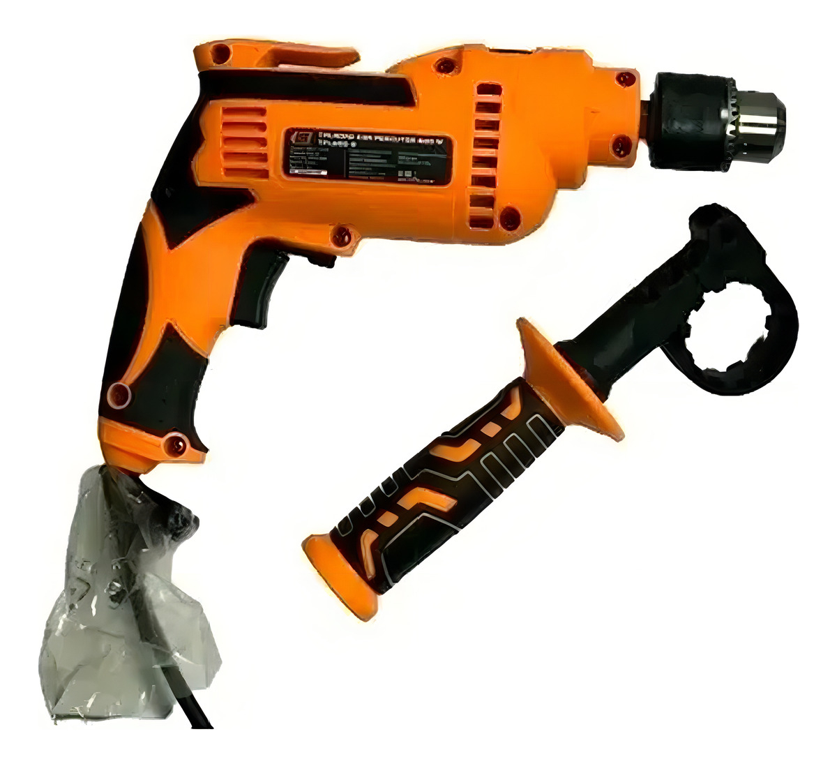 Taladro Con Percutor 600w 13mm Lusqtoff Color Naranja Frecuencia 50 - Imagen 7