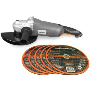 Amoladora Angular 230mm Gladiator Aa823/220 +discos Herracor