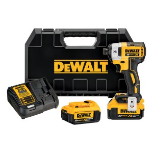 Atornillador De Impacto Dewalt Dcf887m2-b2 1/4 Sin Carbones Color Amarillol