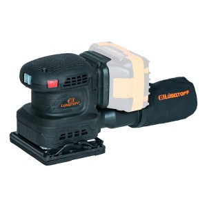 Lijadora Orbital 1/4 Inalambrica Lusqtoff Black Series Frecuencia 50 Hz Lol11000-9b