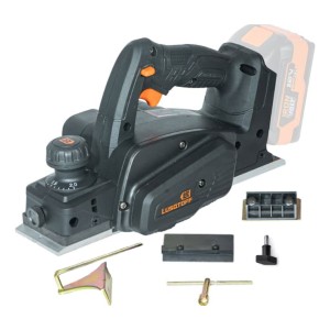 Cepillo Garlopa Inalambrico Brushles 82mm Lusqtoff Black Color Negro