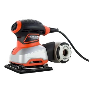 Lijadora Orbital Black+decker Qs1000 Negra, Naranja, Platead