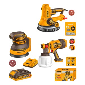 P20s 20v Lijadora Yeso +lijadora +pistola D Pintar+2 Bat Col