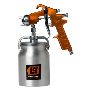 Pistola Para Pintar Neumática De Alta Presión Lusqtoff As-1050 Color Naranja