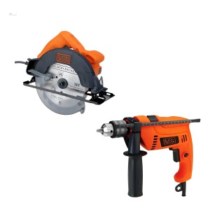 Taladro Percutor Atornillador Eléctrico + Sierra Circular 14