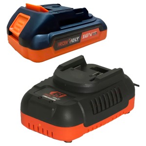 Cargador Bateria Lusqtoff 54w 2 Ah Iron Volt Starter Kit 18v