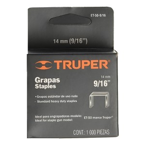 Grampadora.truper - Grampas Modelo Et 50 5.- 9/16 (1000u)