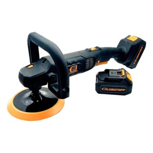 Lustralijadora Pulidora Inalambrica 2 Bateria 4ah Brushless Color Negro