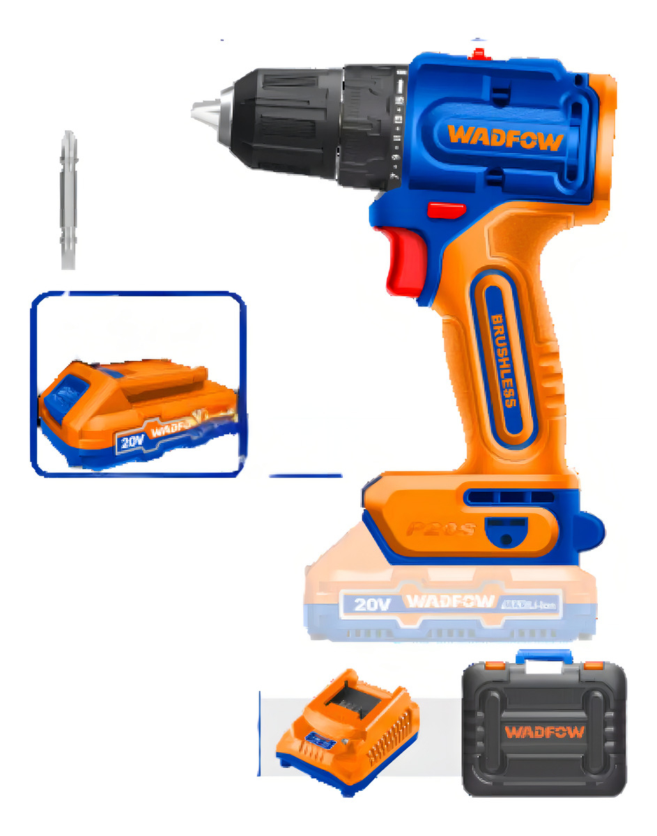 Atornillador A Bateria P20s 50nm 2x Bat Carg Wadfow