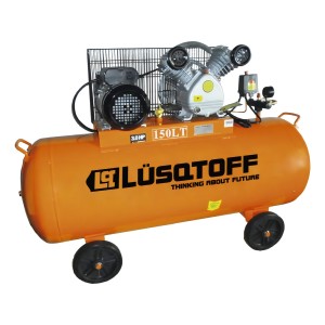 Compresor De Aire Lüsqtoff 3hp 150lts 115psi Color Naranja Fase Eléctrica Monofásica Frecuencia 50hz