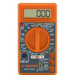 MULTIMETRO DIGITAL TRUPER DIGITAL MUT 830