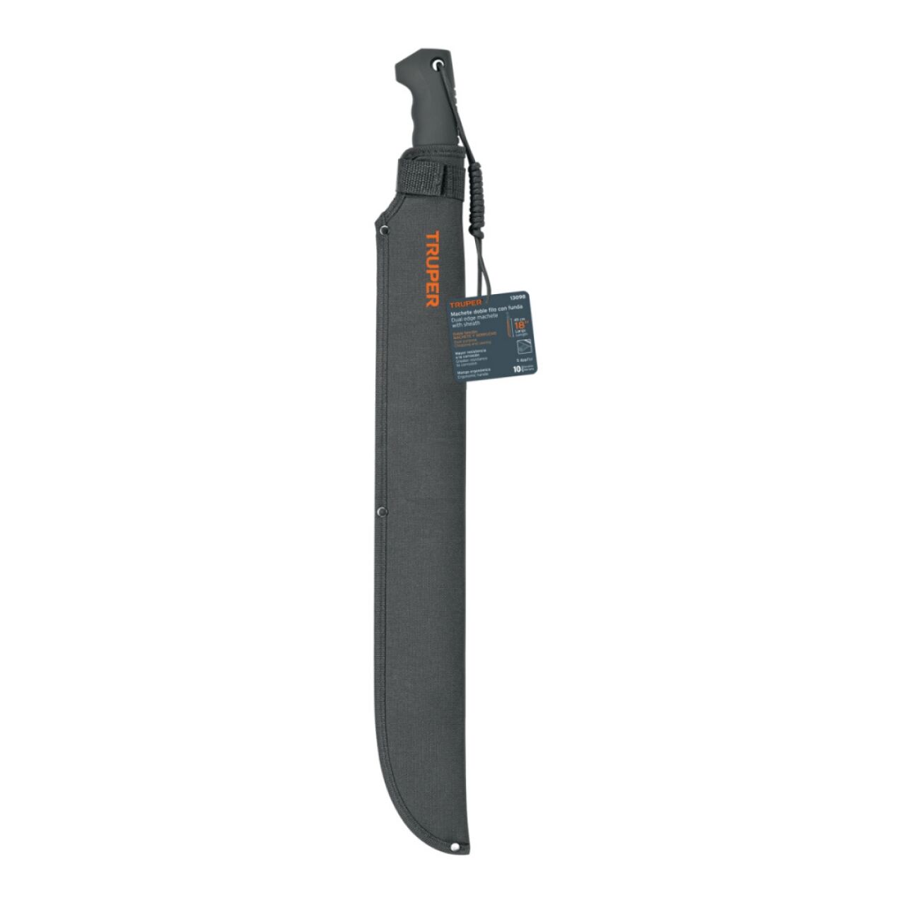 MACHETE DE MONTEAR 18' TRUPER DOBLE FILO C/FUNDA - Imagen 2