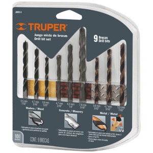 MECHA- CIL. A/V TRUPER JUEGO COMB. 9P MADERA/CONCRETO/METAL