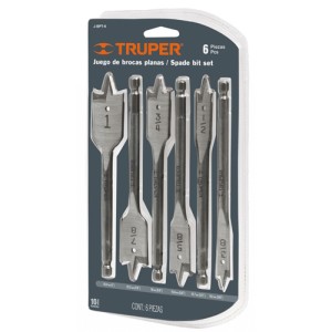 MECHA- CIL. A/V TRUPER JUEGO CHATA 6P TRES PUNTAS 3/8" A 1"