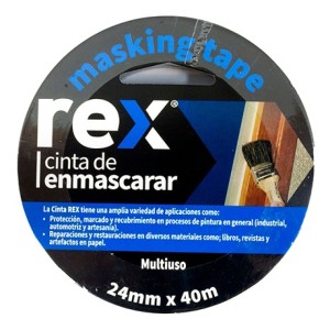 CINTA CREPE IMPORTADA 24 MM X 40 MTS REX REX30403
